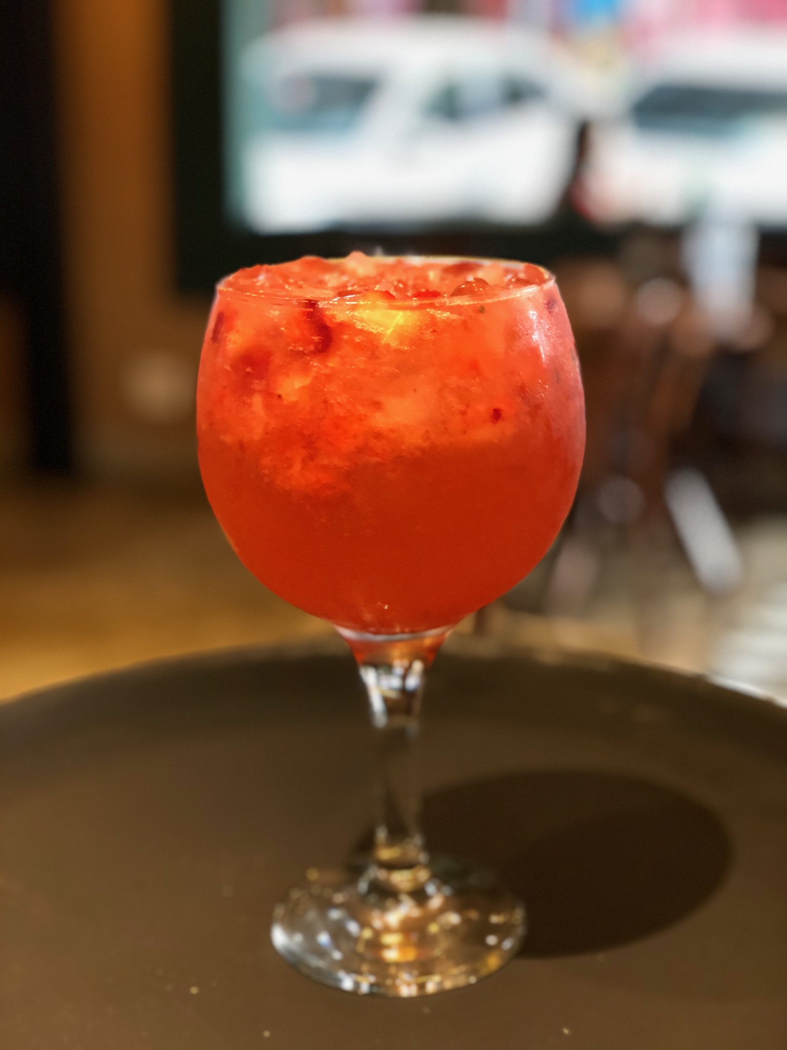 Gin tonica com morango